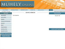 Tablet Screenshot of muhely.com